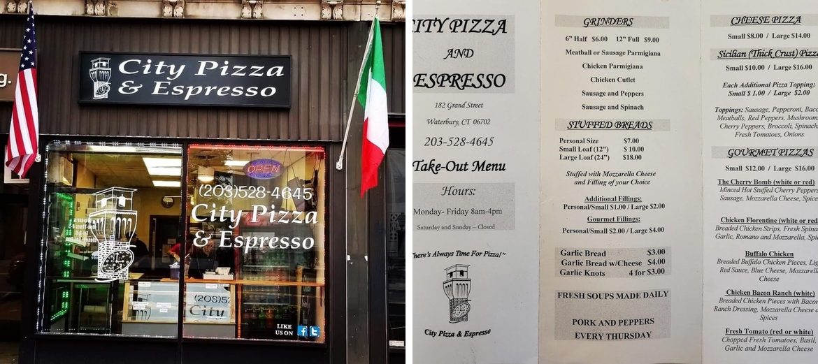 City Pizza & Espresso Menu